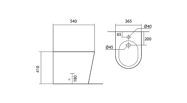 AQ1057-MB ВЕГА Биде подвесное 530*360*330, цвет черный матовый
