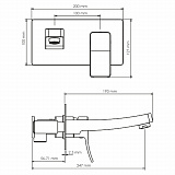 Встраиваемый смеситель для раковины Wassercraft Aller 10630