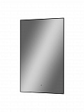 Зеркало Континент "Amer Led" с фоновой подсветкой, бесконтактным сенсором, черной окантовкой 600х1200