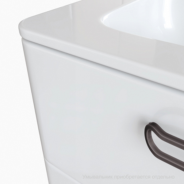 Тумба напольная, белая, 60 см, Brick, IDDIS, BRI60WFi95. Подходит ум. 0106000i28