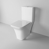 Унитаз Galaxy GR-4470S (650*360*820) напольный БЕЗОБОДКОВЫЙ с тонкой крышкой, 2 места