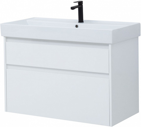 Тумба под раковину Aquanet Nova Lite 90 белый (2 ящика) 00242268