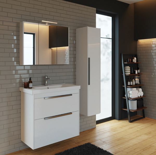 Пенал Dreja Prime, белый глянец, 35 см