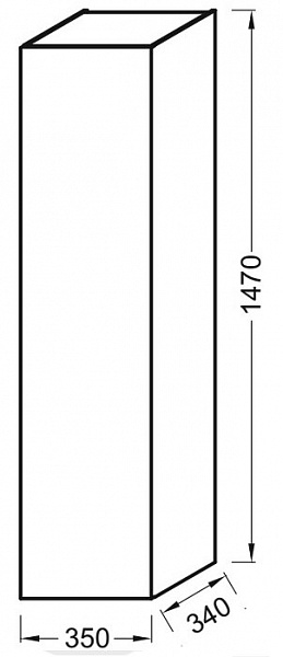 Шкаф-пенал Jacob Delafon Odeon Up EB998RU-J5