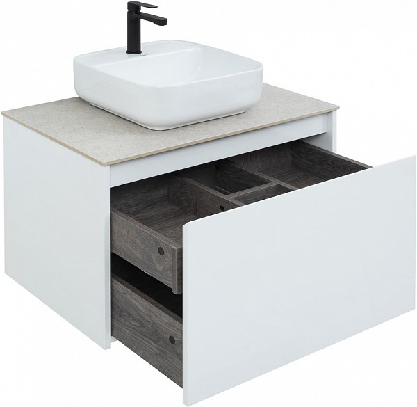 Тумба под раковину Aquanet Nova Lite 75 белый (1 ящик) 00242275