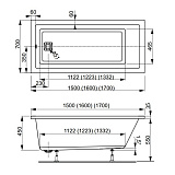 Акриловая ванна Vagnerplast Cavallo 150x70 VPBA157CAV2X-04
