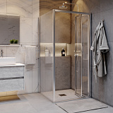 Душ.ограждение GR-9090 Аdvans (90*90*190) квадрат, складывающаяся дверь из двух частей 2 места