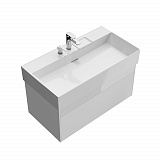 Тумба Kerama Marazzi LOGICA подвесная 2 ящика 90 см, белоснежный