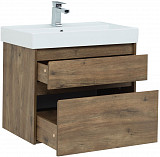Тумба под раковину Aquanet Nova Lite 75 дуб рустикальный (2 ящика) 00249515