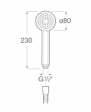 Душевая лейка Roca Stella 80/1F 5B9103C07
