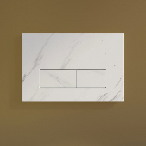 Клавиша смыва, универсальная, белый мрамор, On-X, 001, IDDIS, ONX01W0i77