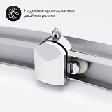W90G-401-080WT Gem душевое ограждение 80х80, стекло прозрачное, профиль матовое серебро, без поддона