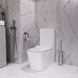 Унитаз GR-4400S Falcon (665*350*820) напольный с тонкой крышкой, 1 место