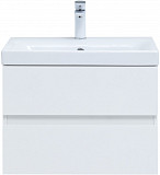 Тумба под раковину Aquanet Беркли 60 белый глянец (2 ящика) 00302349