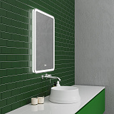 Зеркало LEO (700*800*45) LED с сенсорным выкл.,гравировкой и подогревом