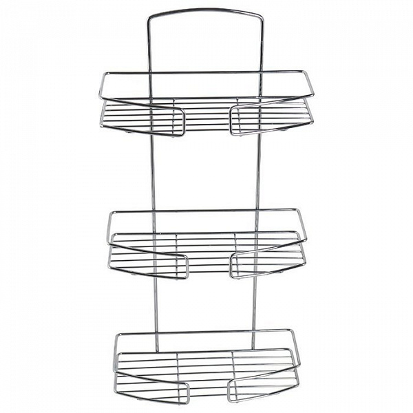 Полка трехъярусная прямая, проволока стальная, 13, Milardo, 013W030M44