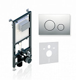 Инсталляция Alcora ST 1200 с клавишей TWIN Chrome