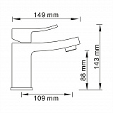 Смеситель для раковины Wasserkraft Aller 1063WHITE