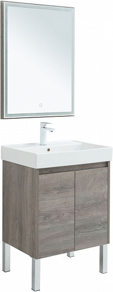 Мебель для ванной Aquanet Nova Lite 60 дуб рошелье (2 дверцы) 00302533