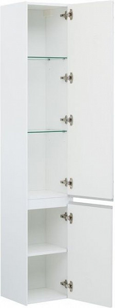 Шкаф-пенал для ванной Aquanet Гласс 35 белый 00196962