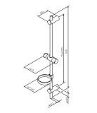 F0370064 Spirit, душ.штанга, 900 мм, шт