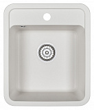 Мойка кухонная Granula прямоугольная кварц 4202, БЕЛЫЙ