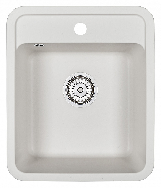 Мойка кухонная Granula прямоугольная кварц 4202, БЕЛЫЙ