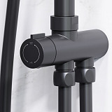 F0790022 Gem,душ.система,набор:верхн.душ d220 мм, ручн.душ 1ф-ция d 110 мм, душ.штанга 1030-1460 мм,