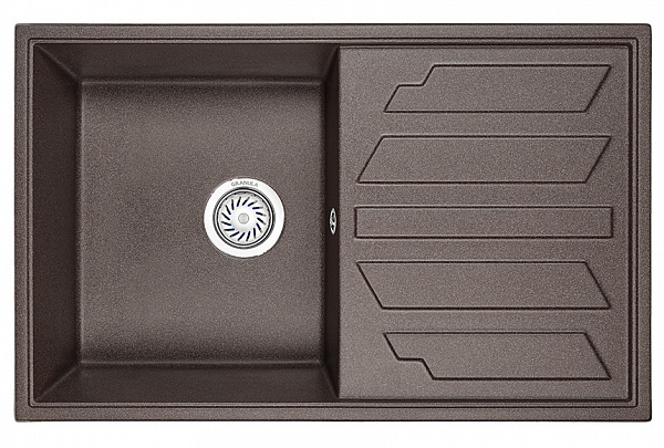 Мойка кухонная Granula прямоугольная кварц 8002, ЭСПРЕССО
