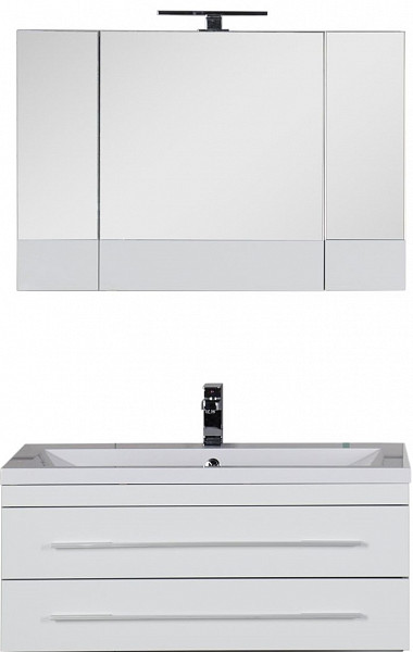 Мебель для ванной Aquanet Верона 100 белый (раковина Нота 158753) 00175467