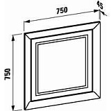 Зеркало Laufen LB3 4.4890.1.068.515.1 75x75 с подсветкой
