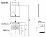 Мебель для ванной Aquanet Nova Lite 60 дуб рошелье (2 ящика) 00242920