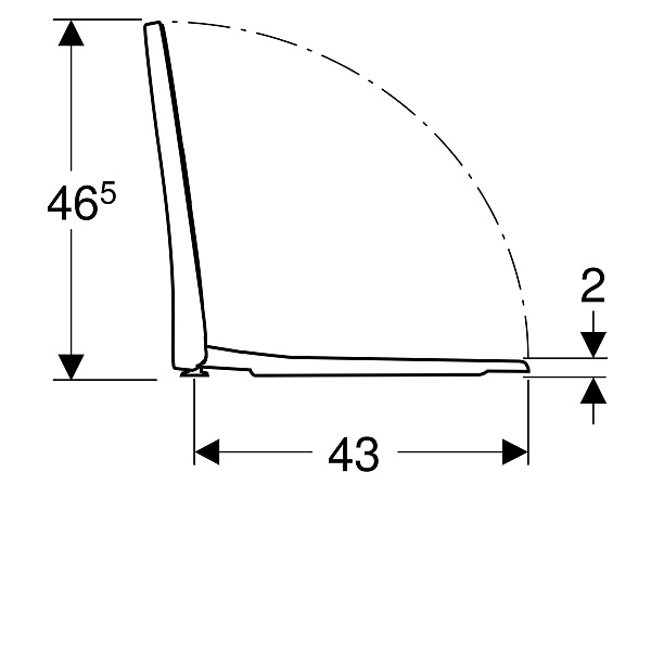 Крышка-сиденье для унитаза Geberit iCon Slim с микролифтом 574950000