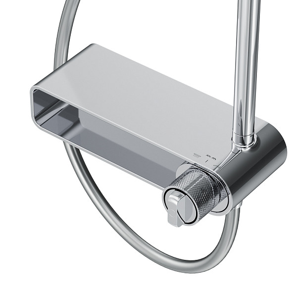 F0785A700 X-Joy, душ.система: см-ль-полка д/ванны/душа, душ.штанга, верхн. душ 220мм, ручн.душ, хром