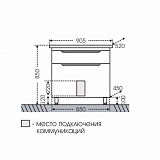 Тумба под раковину Марсель 90 напольная Санта 225009л
