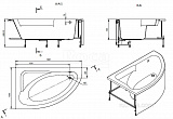 Акриловая ванна Roca Welna 160x100 правая  ZRU9302998
