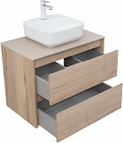 Тумба под раковину Aquanet Nova Lite 75 дуб крафт (2 ящика) 00287902