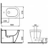 Биде напольное Bocchi Taormina Arch 1019-012-0120