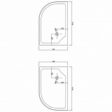 Душевое ограждение Loranto 120х80х195, низкий поддон 13 см, стекло 4 мм ( CS-827AR)