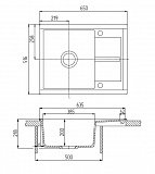 Мойка для кухни Aquaton Делия 65 жемчуг 1A718632DE240