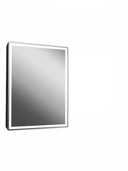 Зеркало-шкаф Континент"Mirror Box black Led" 600х800