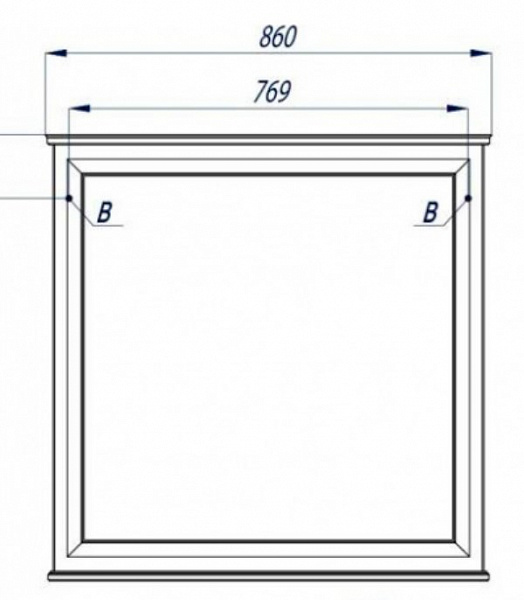 Зеркало Акватон Беатриче 86x86 1A191802BEM60