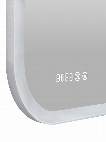 Зеркало Континент "Bliss Led" 1200х800 с увеличительным зеркалом, часами