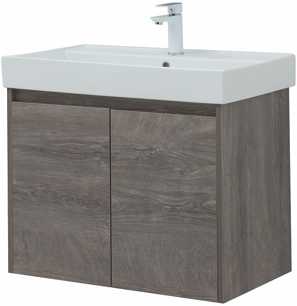 Тумба под раковину Aquanet Nova Lite 75 дуб рошелье (2 дверцы) 00298851