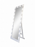 Зеркало Континент Гримерное напольное белое 600х1750 (20 ламп)