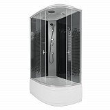 Душ.каб. NG-7510-14L BLACK (1200х800х2150) высокий поддон(40см) стекло МОЗАИКА 4 места