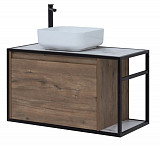 Тумба под раковину Aquanet Nova Lite Loft 90 L дуб рустикальный 00261660