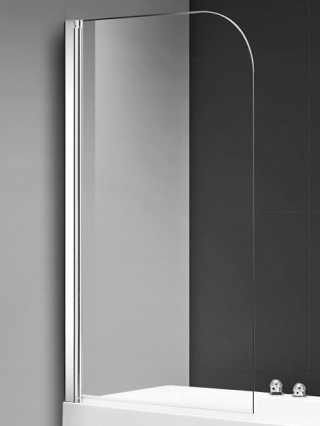 Шторка на ванну AQUAme 800*1400мм., стекло 6мм, цвет профиля хром.