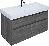 Тумба под раковину Aquanet Nova Lite 100 дуб рошелье (2 ящика) 00242582