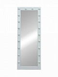 Зеркало Континент Гримерное напольное белое 600х1750 (20 ламп)